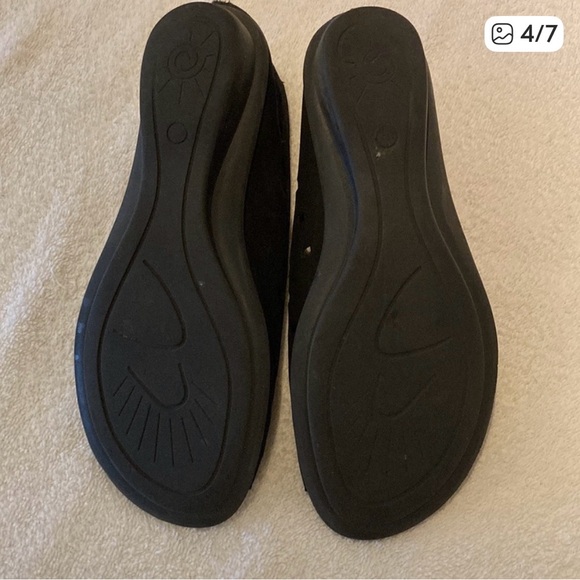 Sesto Meucci Evonne Black Perforated Flats, Size 7 1/2 - Picture 2 of 6